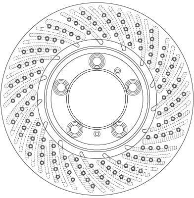 Brake Disc TRW SINGLE DF6267S - image 3