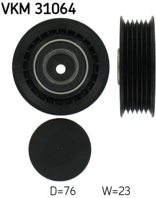 Belt Tensioner, V-ribbed belt VKM 31064 - image 2