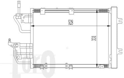 Condenser, air conditioning LORO 037-016-0035 - image 2