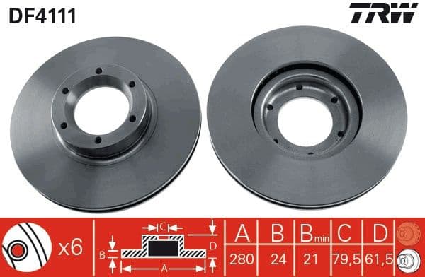 Brake Disc DF4111 - image 3