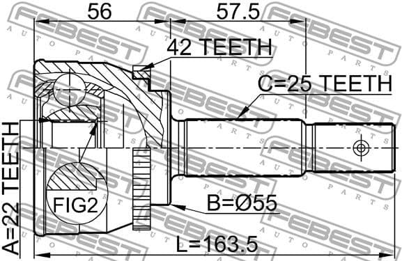 Joint Kit, drive shaft 0210-013A42 - image 2