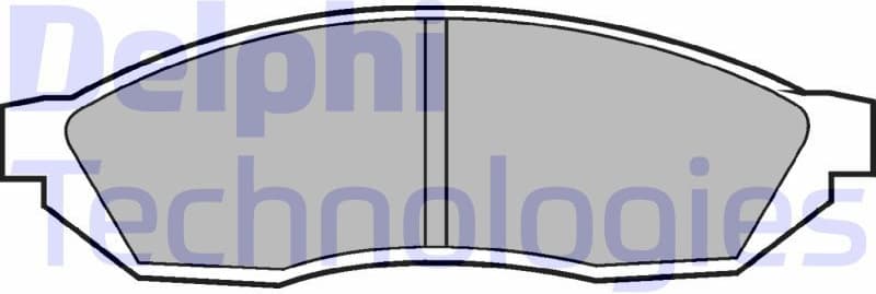 Brake Pad Set, disc brake LP208