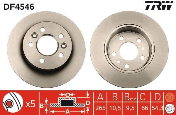 Brake Disc DF4546 - image 2