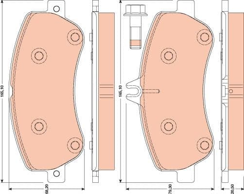 Brake Pad Set, disc brake GDB1798 - image 3