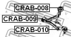 Mounting, control/trailing arm CRAB-010 - image 2
