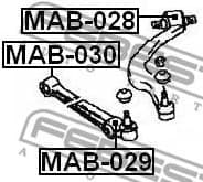 Mounting, control/trailing arm MAB-030 - image 2
