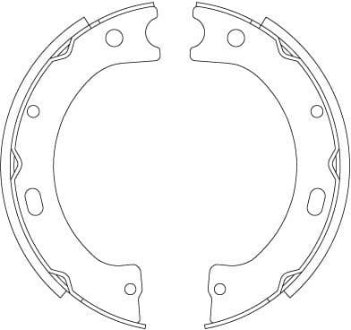 Brake Shoe Set, parking brake GS8805 - image 4