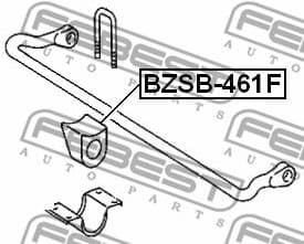 Mounting, stabiliser bar BZSB-461F - image 2