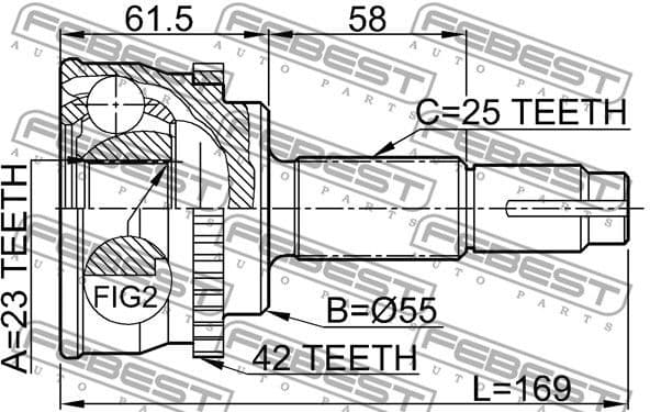 Joint Kit, drive shaft 0210-017A42 - image 2