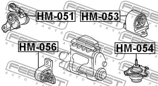 Mounting, engine HM-054 - image 2