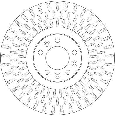 Brake Disc TRW SINGLE DF6427S - image 3