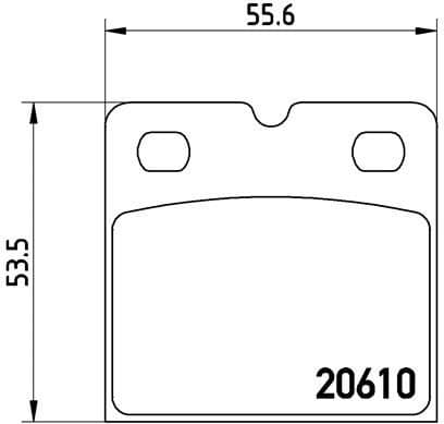 Brake Pad Set, disc parking brake PRIME LINE P 02 001