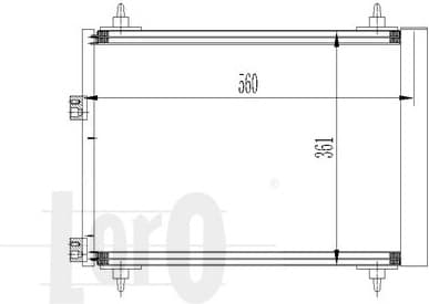 Condenser, air conditioning LORO 038-016-0007 - image 6