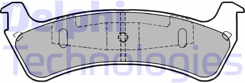 Brake Pad Set, disc brake LP1635