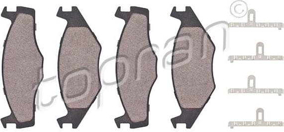 Brake Pad Set, disc brake 102 843
