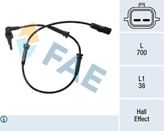 Sensor, wheel speed 78503