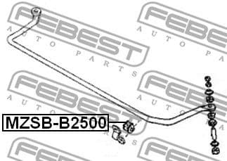 Mounting, stabiliser bar MZSB-B2500 - image 2