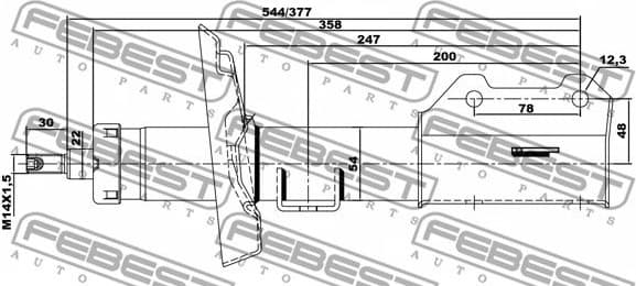 Shock Absorber 18660627FL - image 2