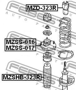Rubber Buffer, suspension MZD-323R - image 2