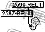Tensioner Pulley, V-ribbed belt 2587-RELIII - image 2