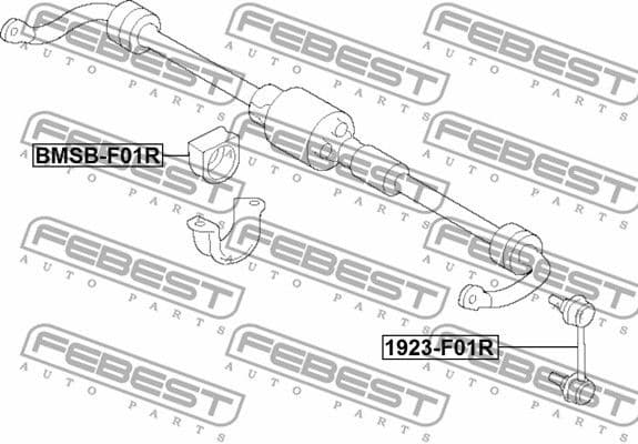 Link/Coupling Rod, stabiliser bar 1923-F01R - image 2