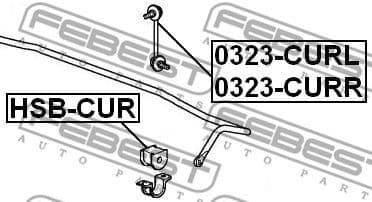 Mounting, stabiliser bar HSB-CUR - image 2