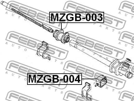 Mounting, steering gear MZGB-003 - image 2