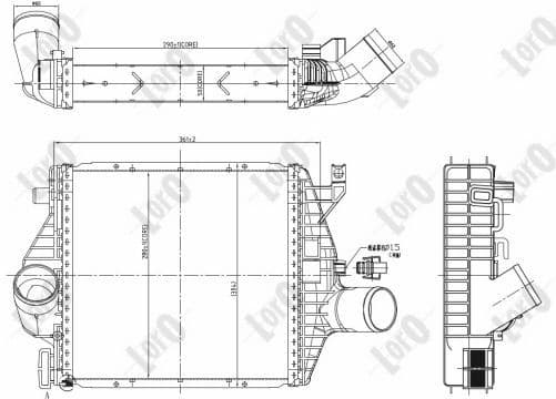 Charge Air Cooler LORO 054-018-0015 - image 3