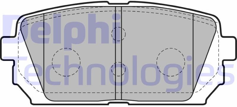 Brake Pad Set, disc brake LP2051