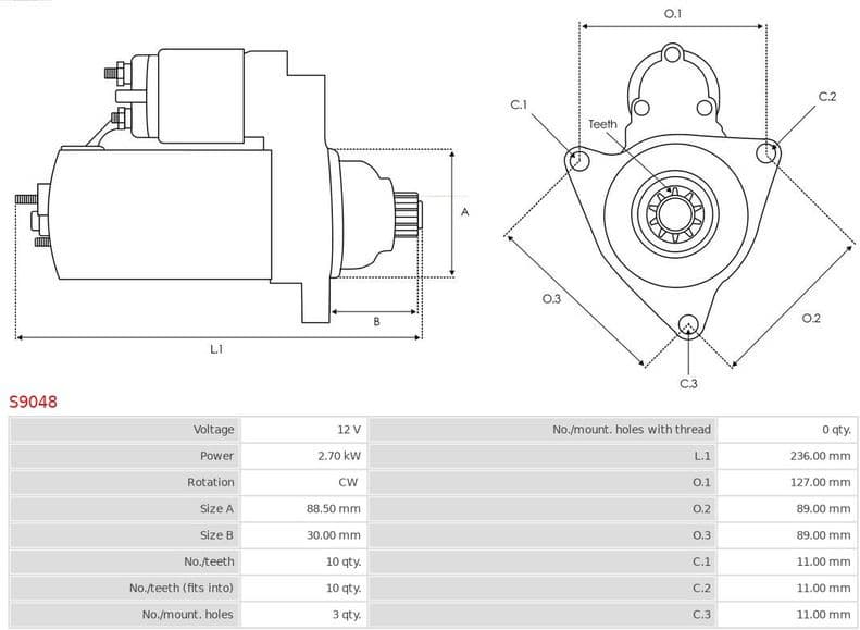 Starter AS S9048 - image 5