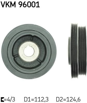 Belt Pulley, crankshaft VKM 96001 - image 2