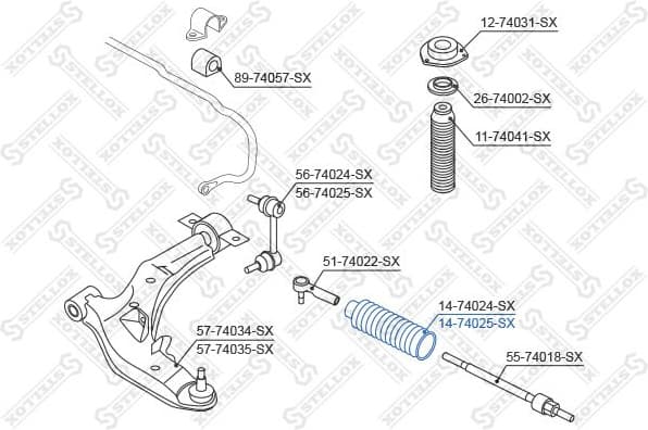 Bellow, steering 14-74025-SX