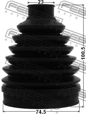 Bellow, drive shaft 1217P-SOL2WD