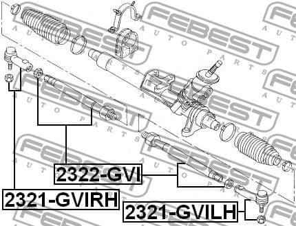 Inner Tie Rod 2322-GVI - image 2