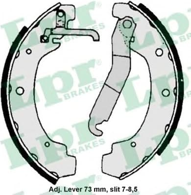 Brake shoes 86740