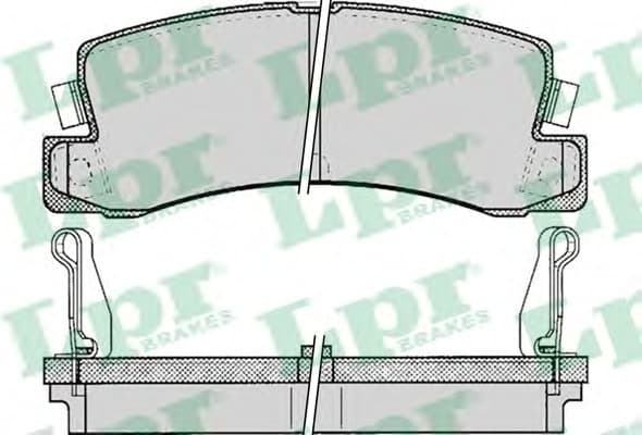 Brake pads rear 5SP061