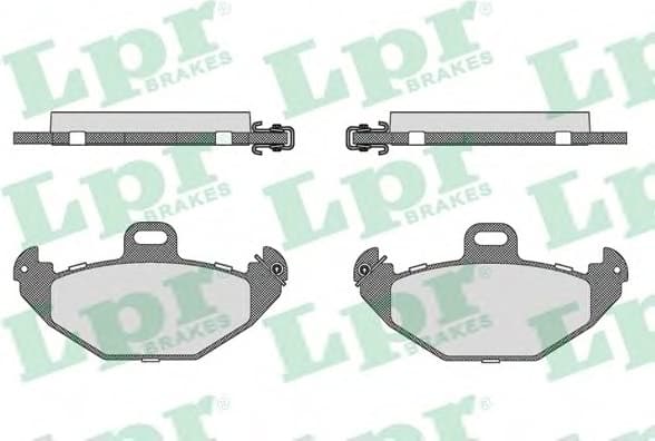Brake pads rear 5SP883 .