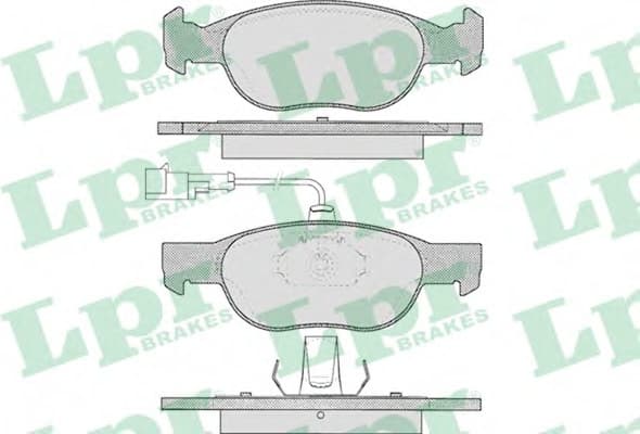 Brake pads front 5SP424