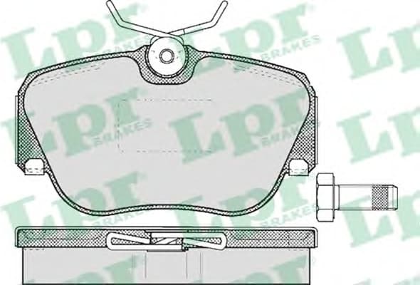 Brake Pad Set, disc brake 5SP302