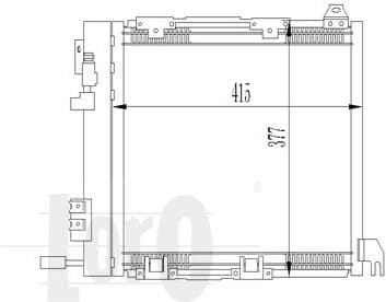 Condenser, air conditioning LORO 037-016-0009 - image 2