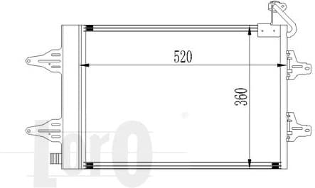 Condenser, air conditioning LORO 053-016-0015 - image 2