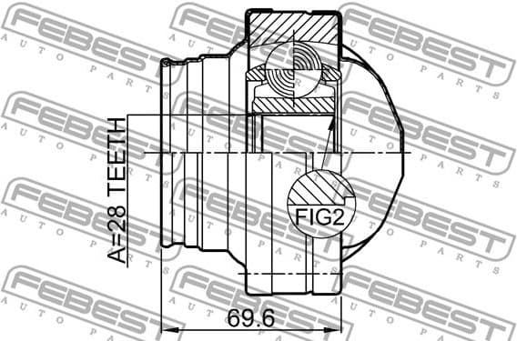 Joint Kit, drive shaft 1611-639 - image 2