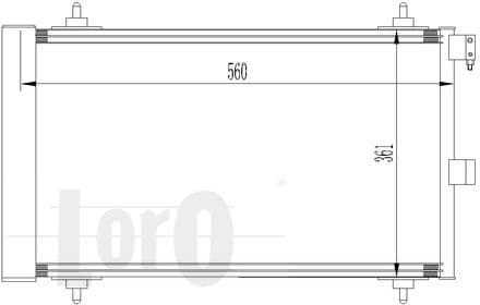 Condenser, air conditioning LORO 009-016-0008 - image 2
