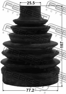 Bellow, drive shaft 0317P-YF4R - image 2