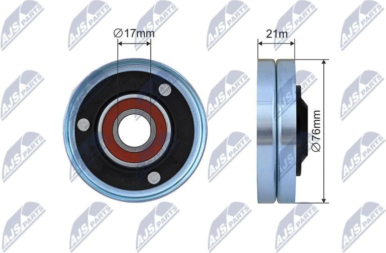 Deflection Pulley/Guide Pulley, V-belt RNK-AU-054