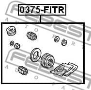 Repair Kit, brake caliper 0375-FITR - image 2