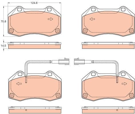 Brake Pad Set, disc brake GDB2049 - image 3