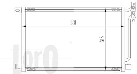 Condenser, air conditioning LORO 004-016-0009 - image 2