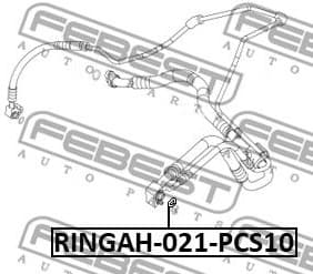Seal Ring, refrigerant line RINGAH-021-PCS10 - image 2