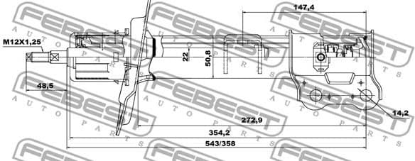 Shock Absorber 12660597FR - image 2